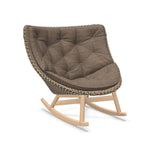 DEDON MBRACE Schaukelstuhl Teak Gestell - Geflecht Chestnut