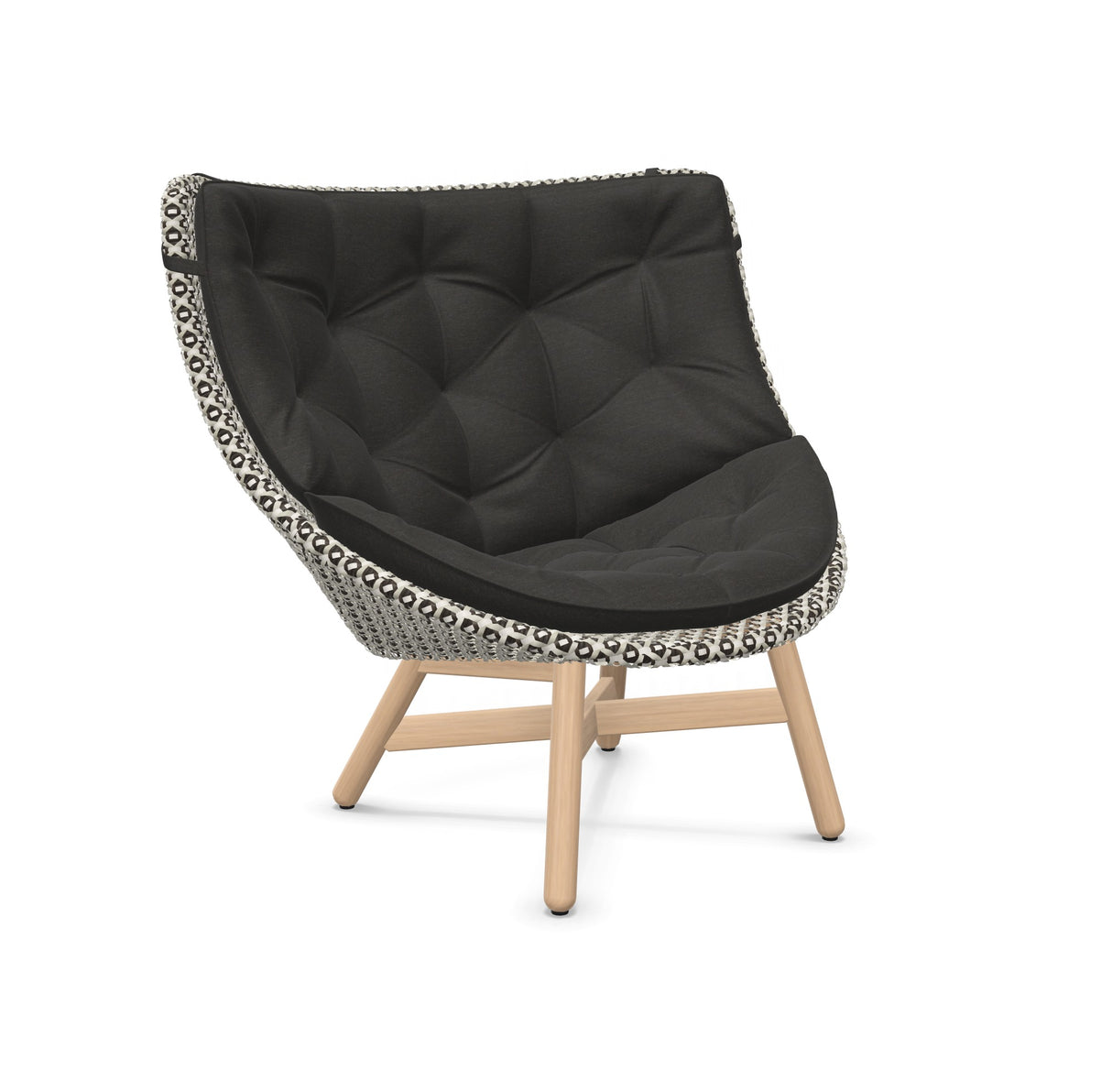 DEDON MBRACE Hochlehner Teak inkl. Gesamtauflage