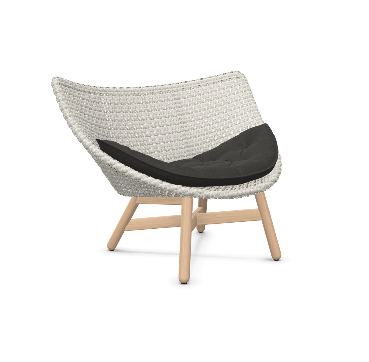 DEDON MBRACE Lounge Sessel Teak Gestell - Geflecht Sea Salt