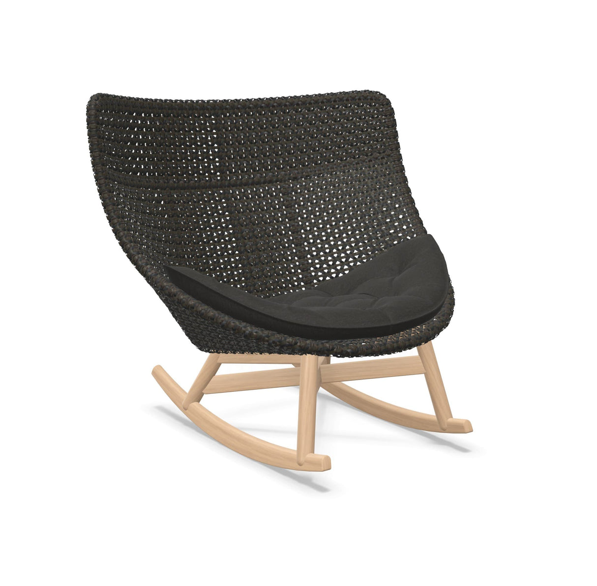 DEDON MBRACE Schaukelstuhl Teak Gestell - Geflecht Arabica