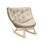 DEDON MBRACE Schaukelstuhl Teak Gestell - Geflecht Chestnut
