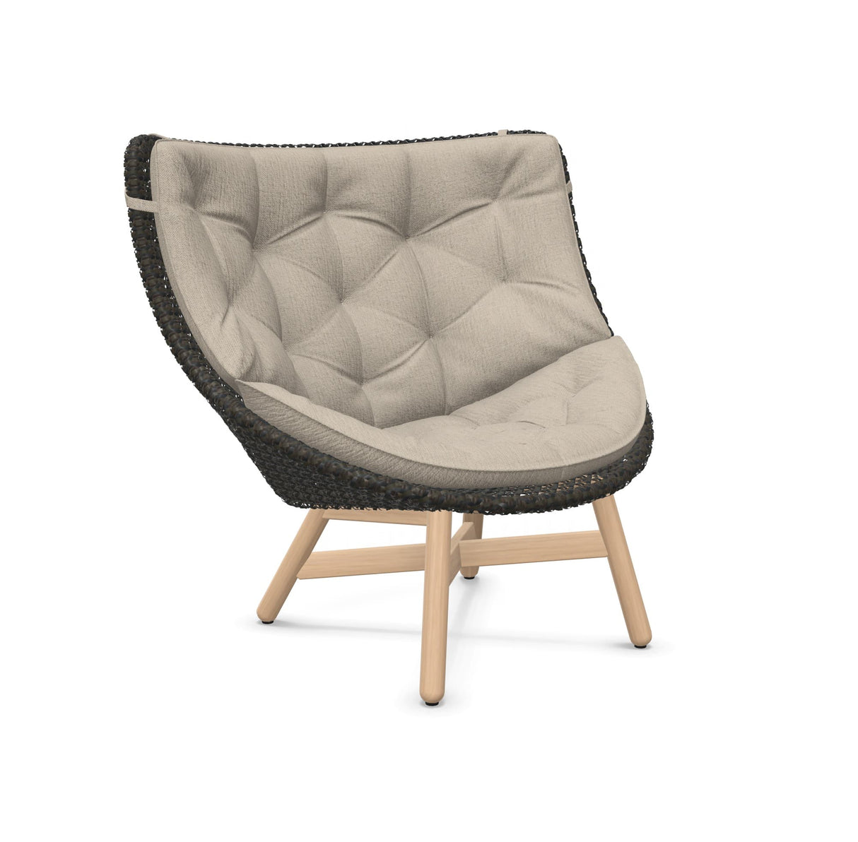 DEDON MBRACE Hochlehner Teak Gestell - Geflecht Arabica