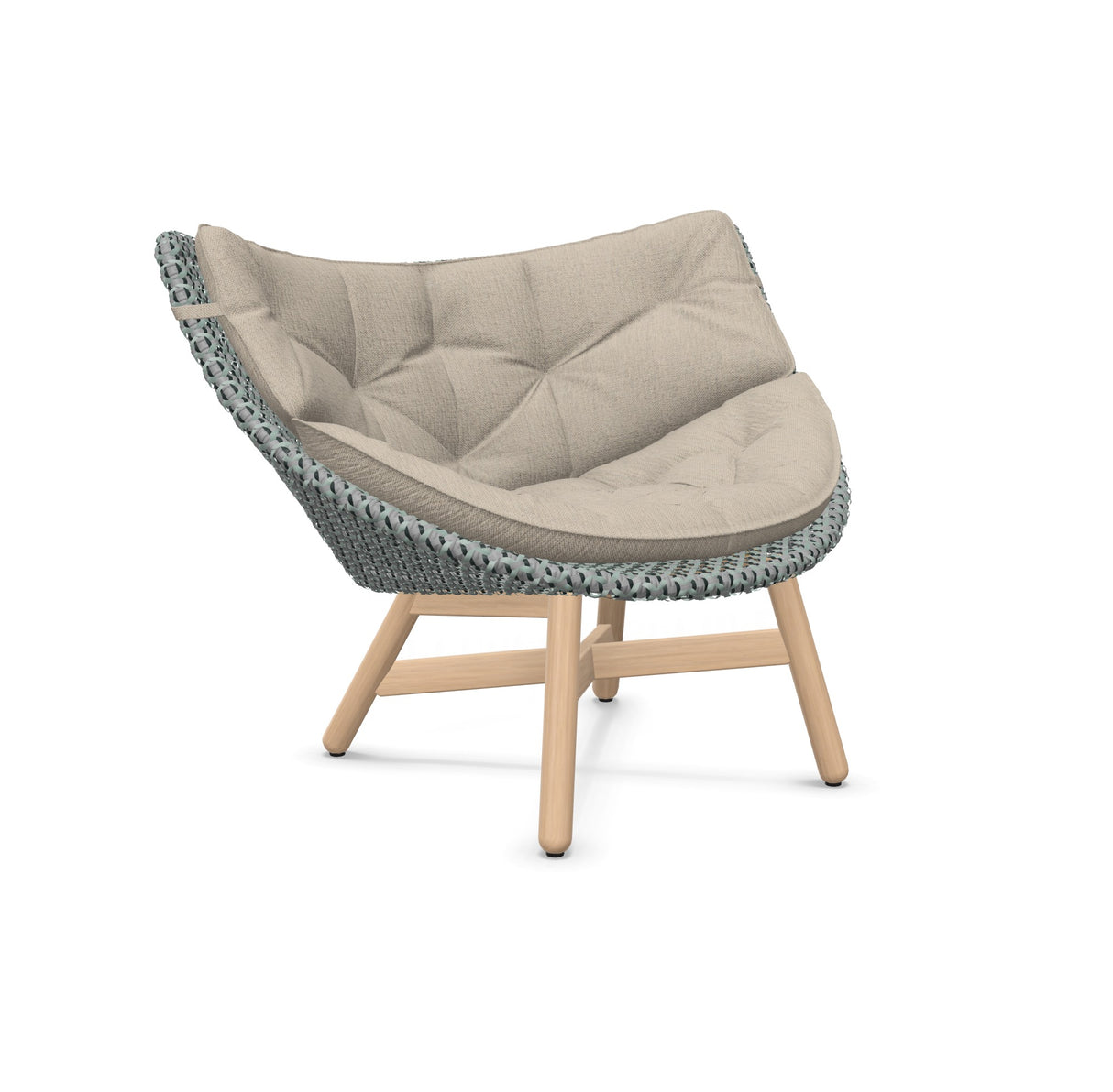 DEDON MBRACE Lounge Sessel Teak Gestell - Geflecht Baltic