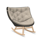 DEDON MBRACE Schaukelstuhl Teak Gestell - Geflecht Arabica