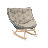 DEDON MBRACE Schaukelstuhl Teak Gestell - Geflecht Baltic