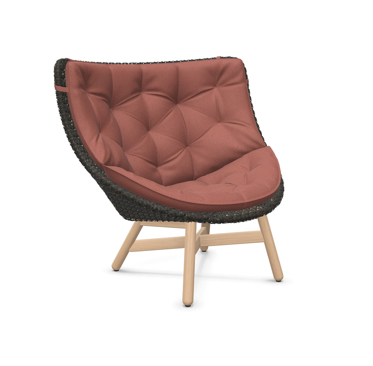 DEDON MBRACE Hochlehner Teak Gestell - Geflecht Arabica