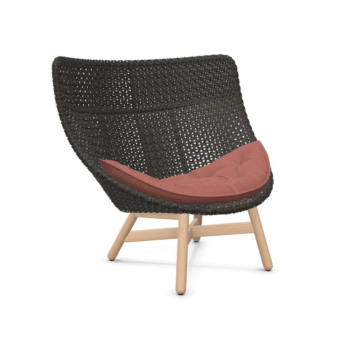 DEDON MBRACE Hochlehner Teak Gestell - Geflecht Arabica