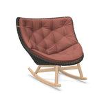 DEDON MBRACE Schaukelstuhl Teak Gestell - Geflecht Arabica