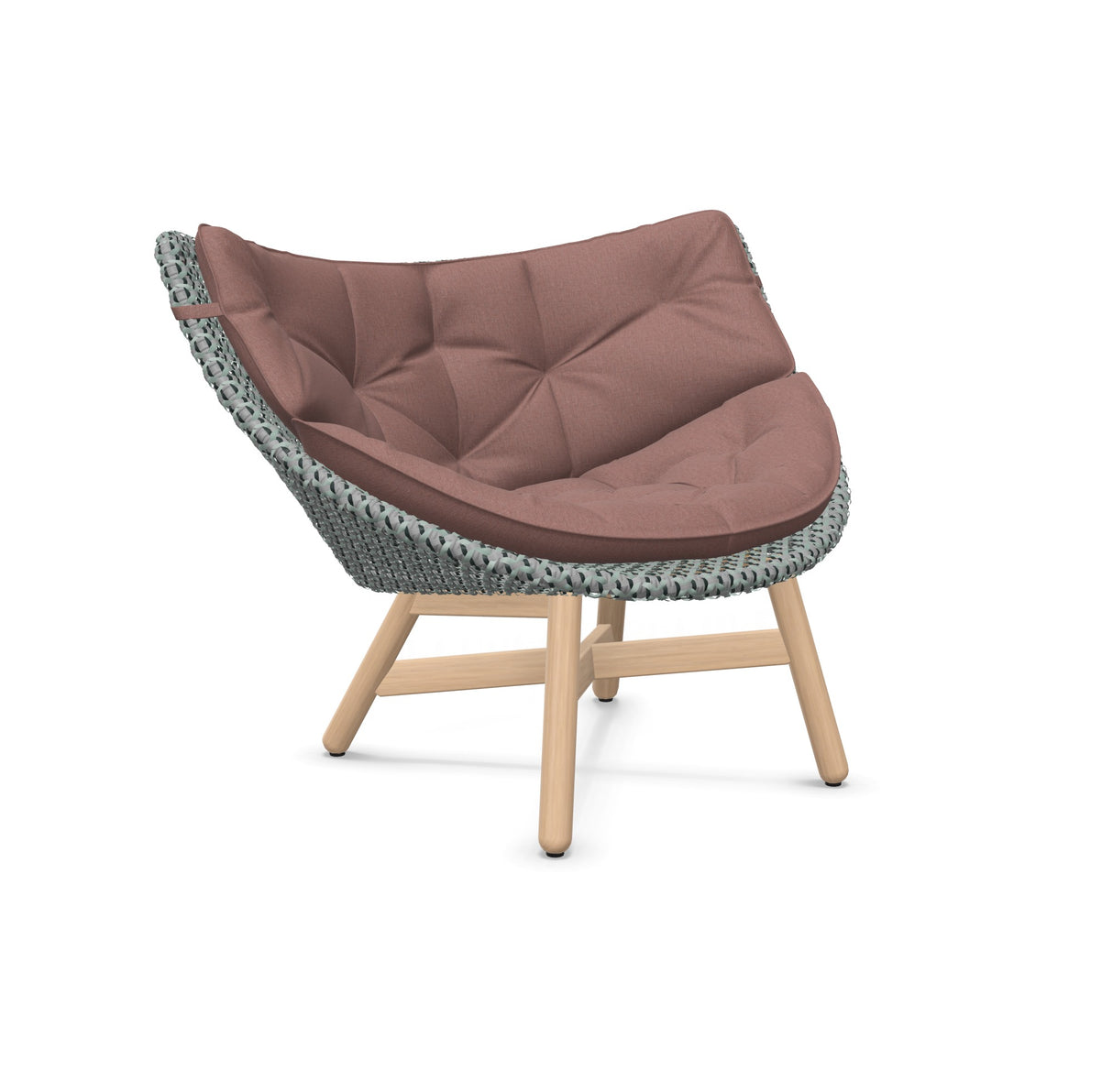 DEDON MBRACE Lounge Sessel Teak Gestell - Geflecht Baltic