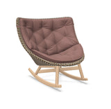 DEDON MBRACE Schaukelstuhl Teak Gestell - Geflecht Chestnut