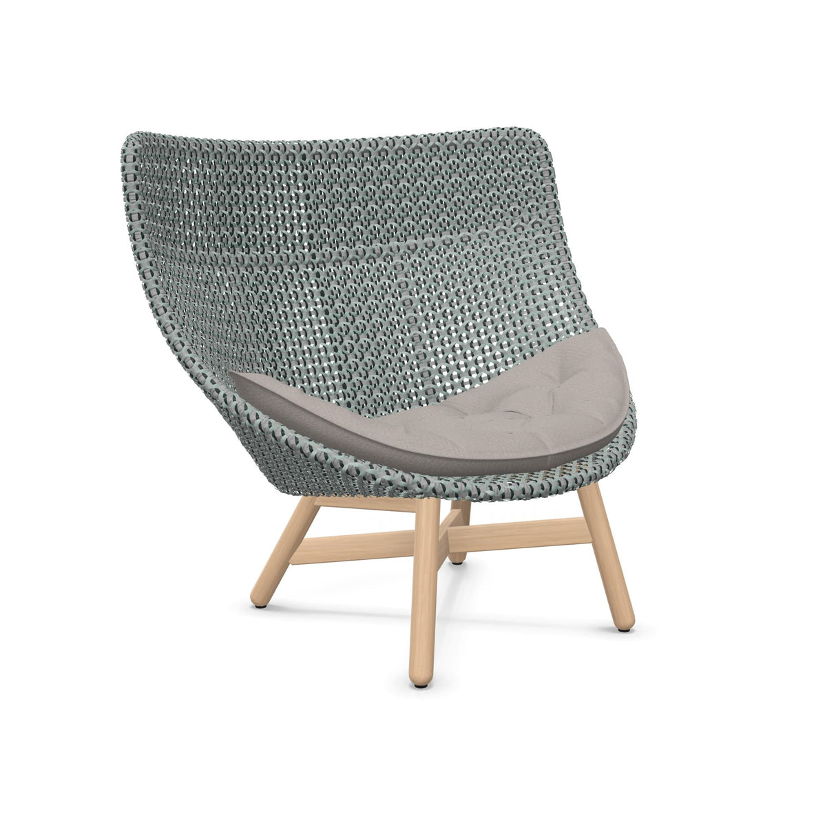 DEDON MBRACE Hochlehner Teak Gestell - Geflecht Baltic