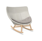DEDON MBRACE Schaukelstuhl Teak Gestell - Geflecht Sea Salt