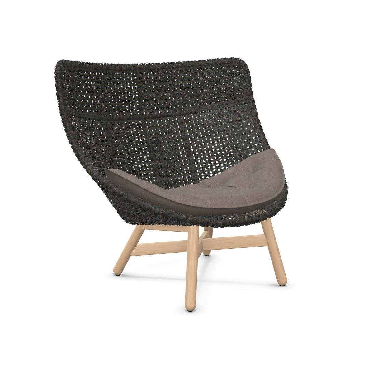 DEDON MBRACE Hochlehner Teak Gestell - Geflecht Arabica