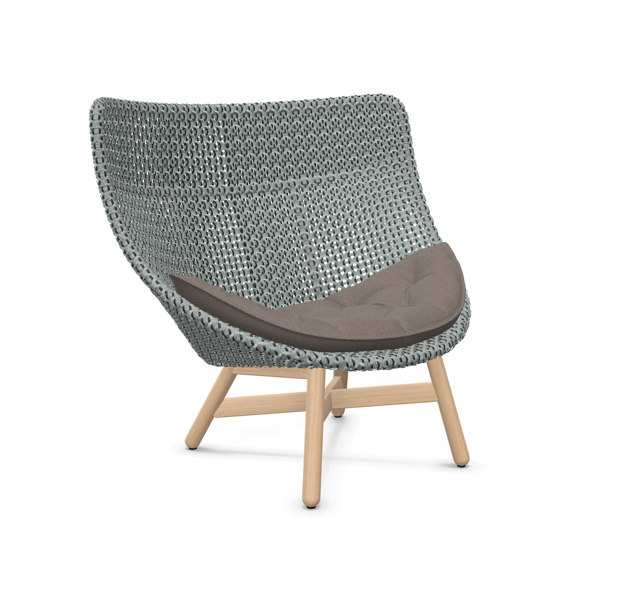 DEDON MBRACE Hochlehner Teak Gestell - Geflecht Baltic