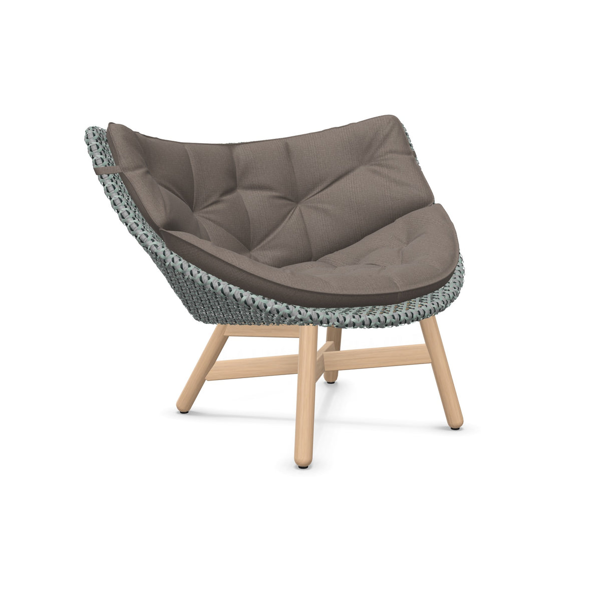 DEDON MBRACE Lounge Sessel Teak Gestell - Geflecht Baltic