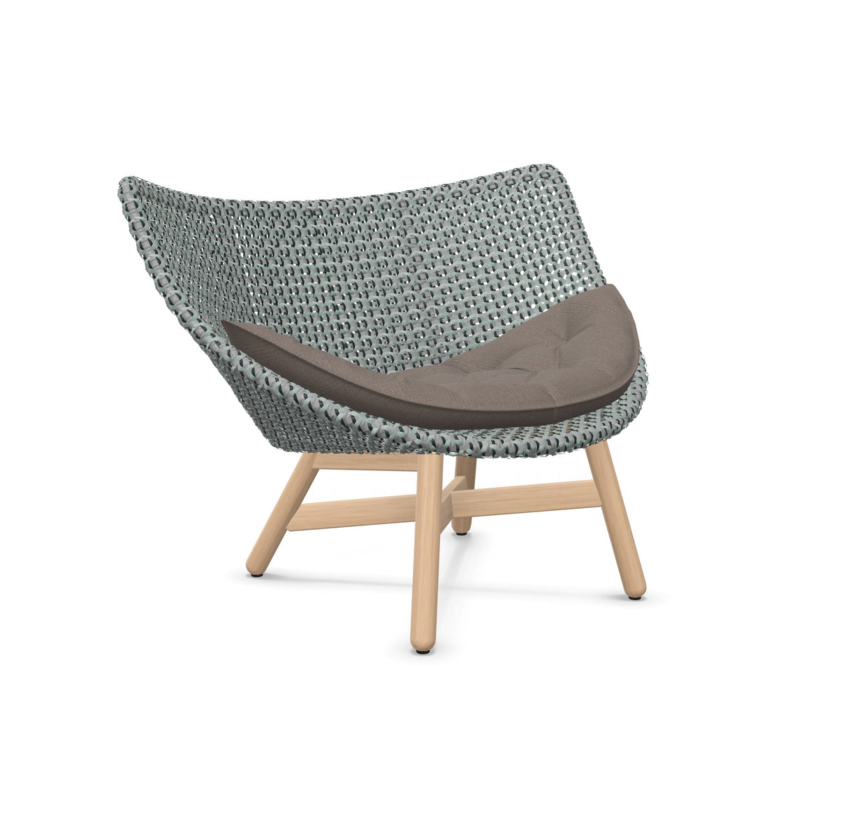 DEDON MBRACE Lounge Sessel Teak Gestell - Geflecht Baltic
