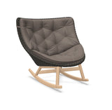 DEDON MBRACE Schaukelstuhl Teak Gestell - Geflecht Arabica