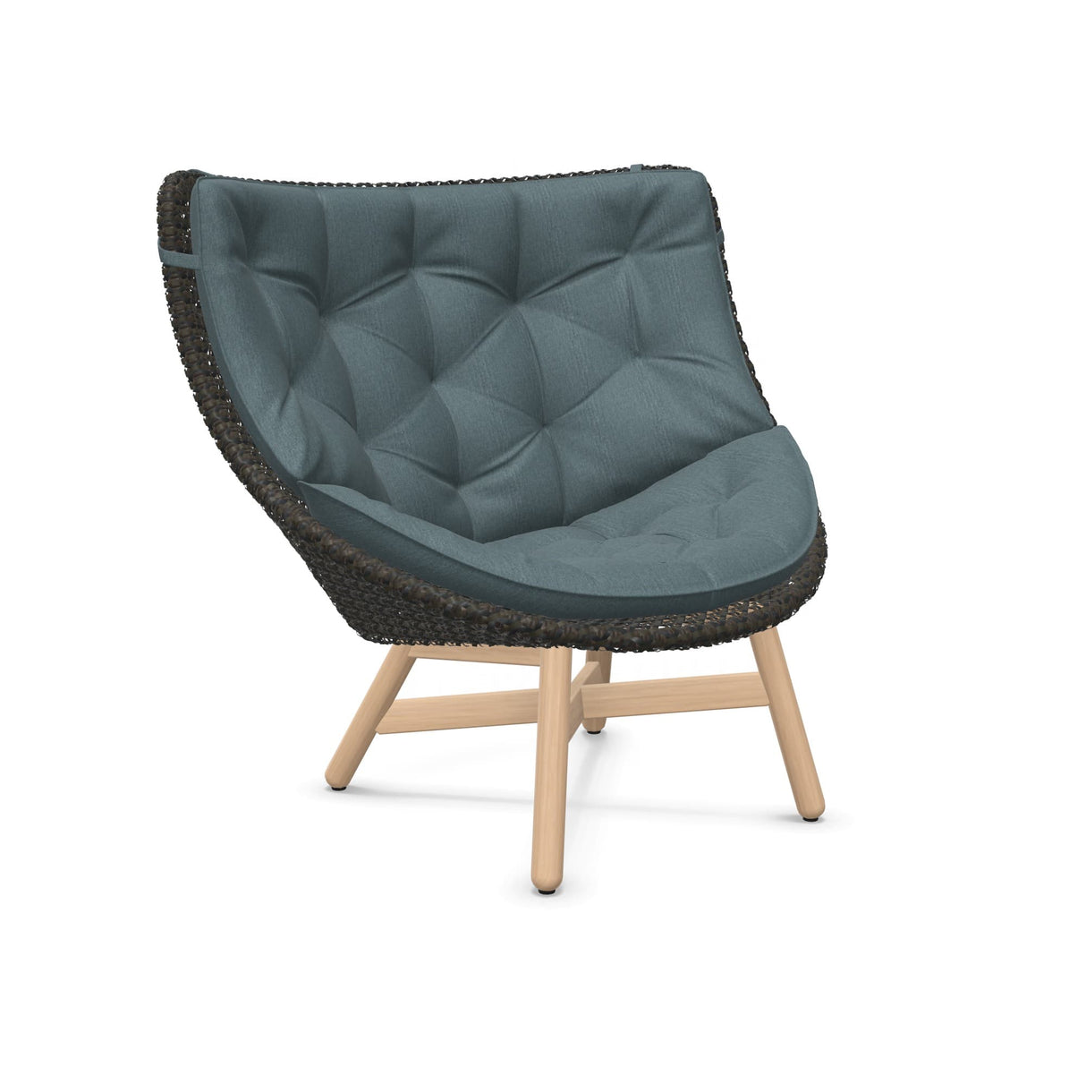 DEDON MBRACE Hochlehner Teak Gestell - Geflecht Arabica