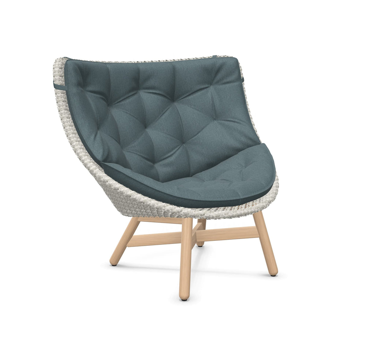 DEDON MBRACE Hochlehner Teak inkl. Gesamtauflage