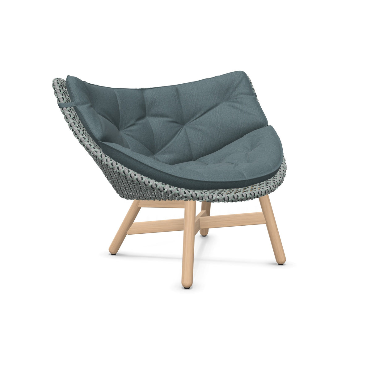 DEDON MBRACE Lounge Sessel Teak Gestell - Geflecht Baltic