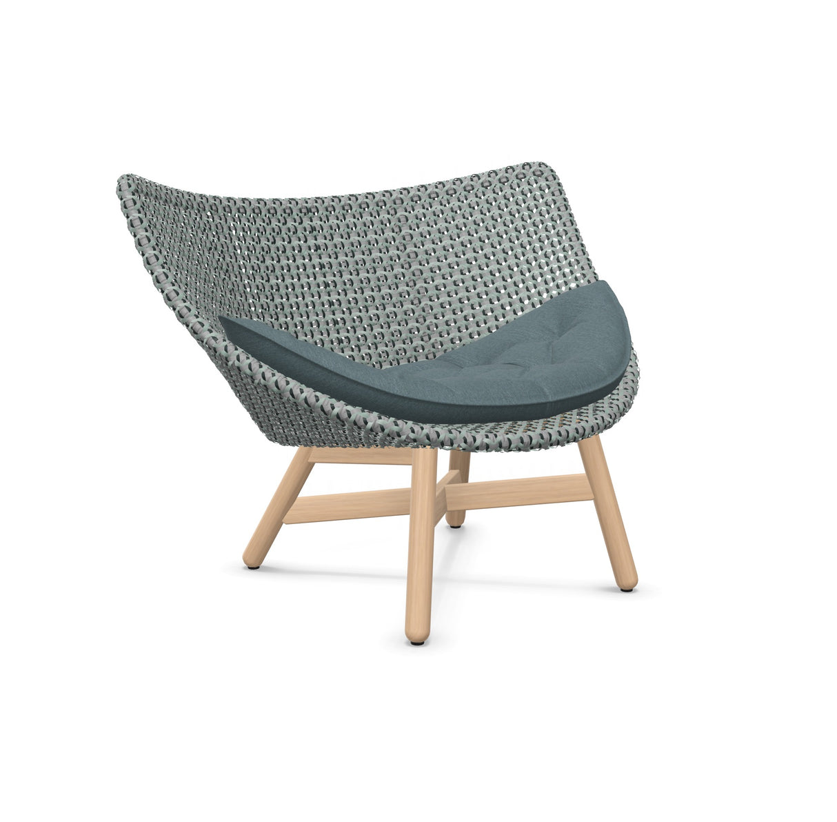DEDON MBRACE Lounge Sessel Teak Gestell - Geflecht Baltic