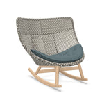 DEDON MBRACE Schaukelstuhl Teak Gestell - Geflecht Pepper