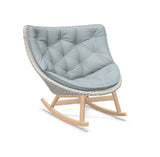 DEDON MBRACE Schaukelstuhl Teak Gestell - Geflecht Sea Salt