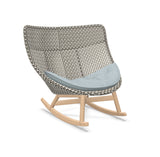 DEDON MBRACE Schaukelstuhl Teak Gestell - Geflecht Pepper