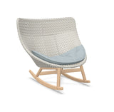 DEDON MBRACE Schaukelstuhl Teak Gestell - Geflecht Sea Salt