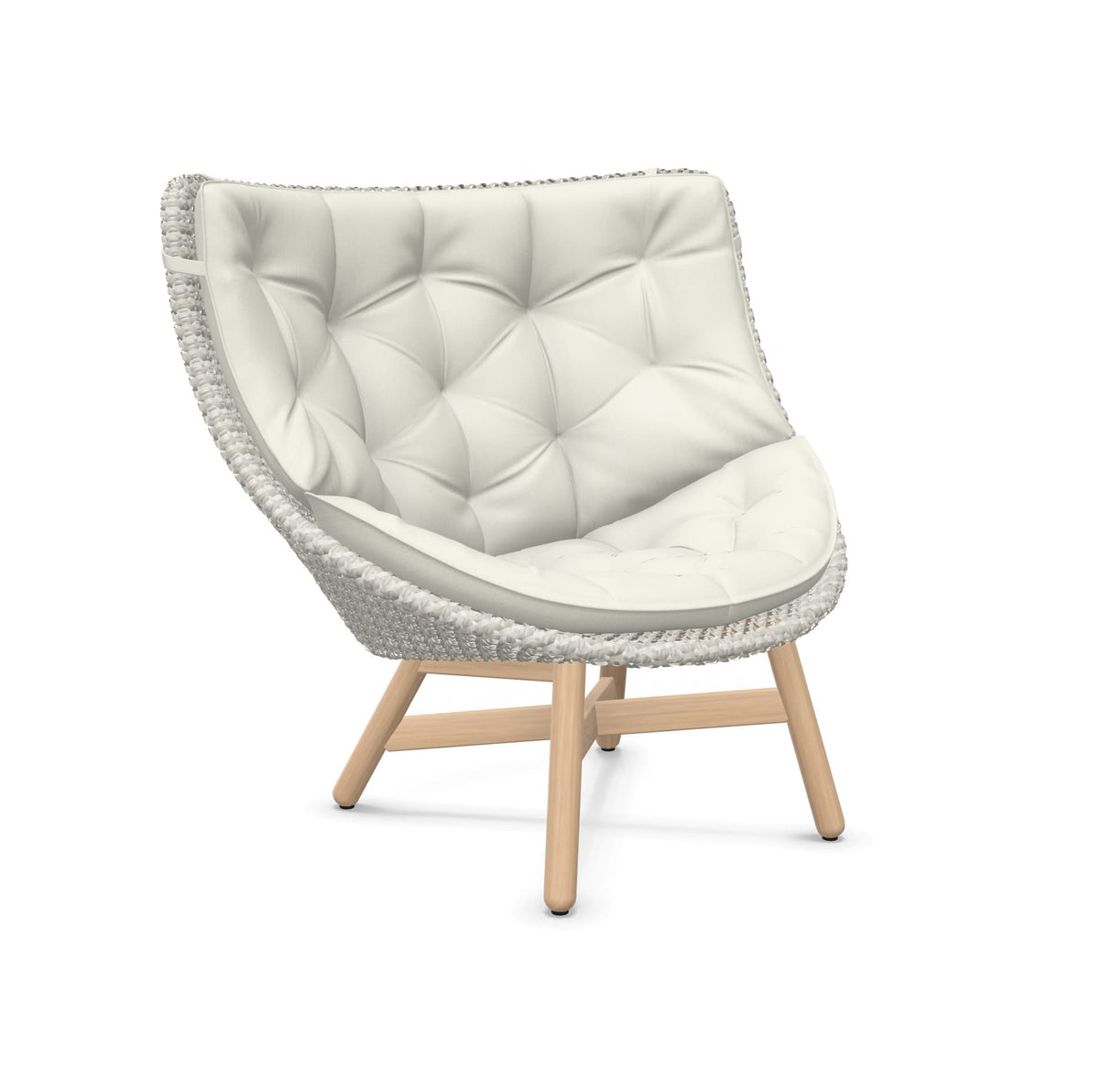 DEDON MBRACE Hochlehner Teak inkl. Gesamtauflage