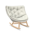 DEDON MBRACE Schaukelstuhl Teak Gestell - Geflecht Sea Salt
