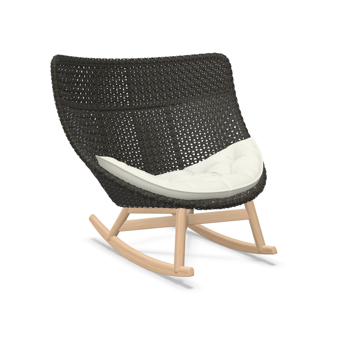 DEDON MBRACE Schaukelstuhl Teak Gestell - Geflecht Arabica