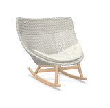 DEDON MBRACE Schaukelstuhl Teak Gestell - Geflecht Sea Salt
