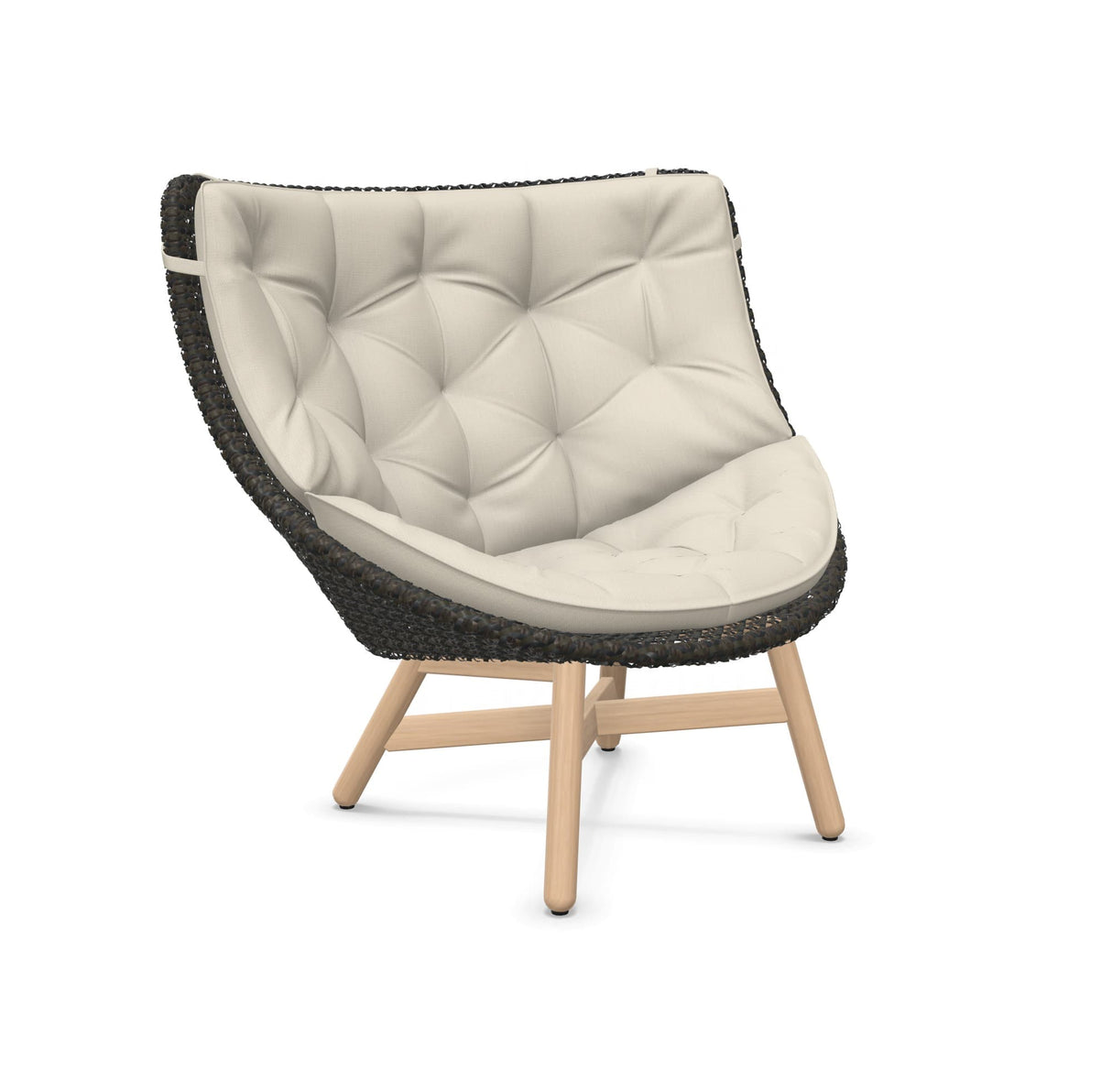 DEDON MBRACE Hochlehner Teak Gestell - Geflecht Arabica