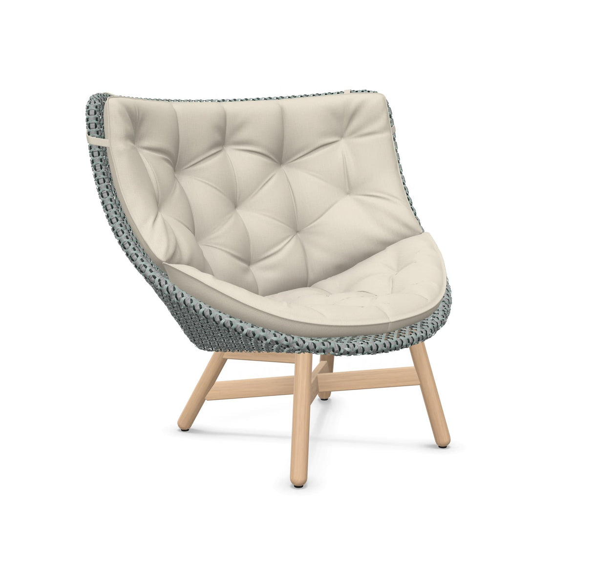 DEDON MBRACE Hochlehner Teak Gestell - Geflecht Baltic