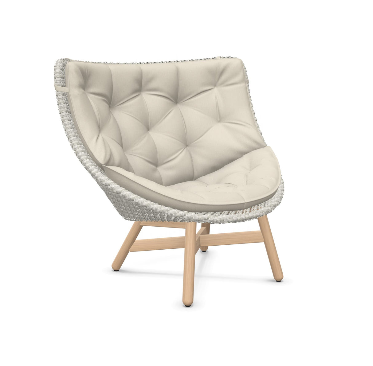 DEDON MBRACE Hochlehner Teak inkl. Gesamtauflage