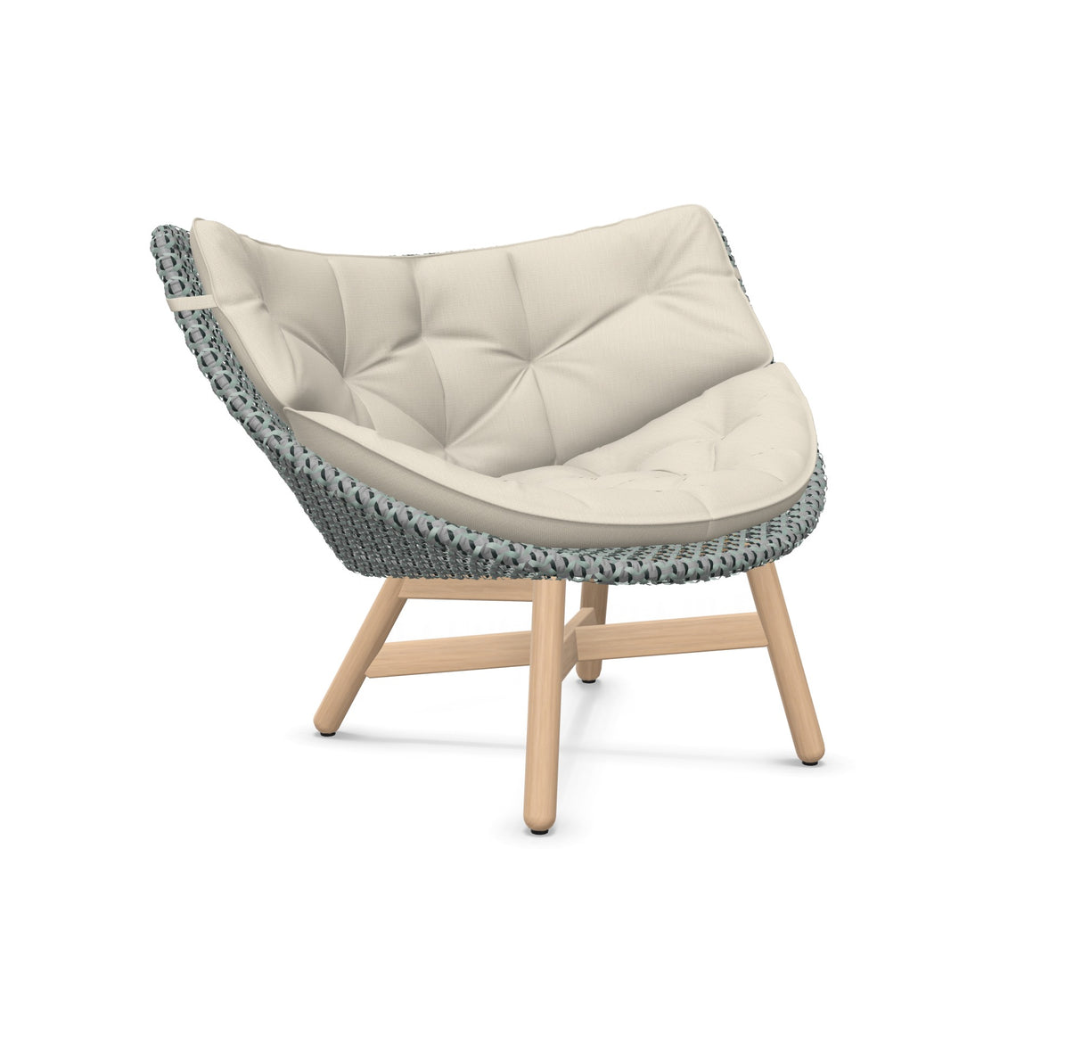 DEDON MBRACE Lounge Sessel Teak Gestell - Geflecht Baltic
