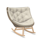 DEDON MBRACE Schaukelstuhl Teak Gestell - Geflecht Chestnut