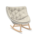 DEDON MBRACE Schaukelstuhl Teak Gestell - Geflecht Sea Salt