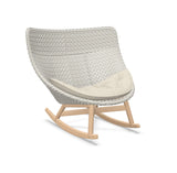DEDON MBRACE Schaukelstuhl Teak Gestell - Geflecht Sea Salt
