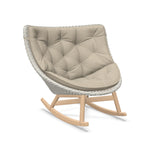 DEDON MBRACE Schaukelstuhl Teak Gestell - Geflecht Sea Salt