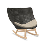 DEDON MBRACE Schaukelstuhl Teak Gestell - Geflecht Arabica