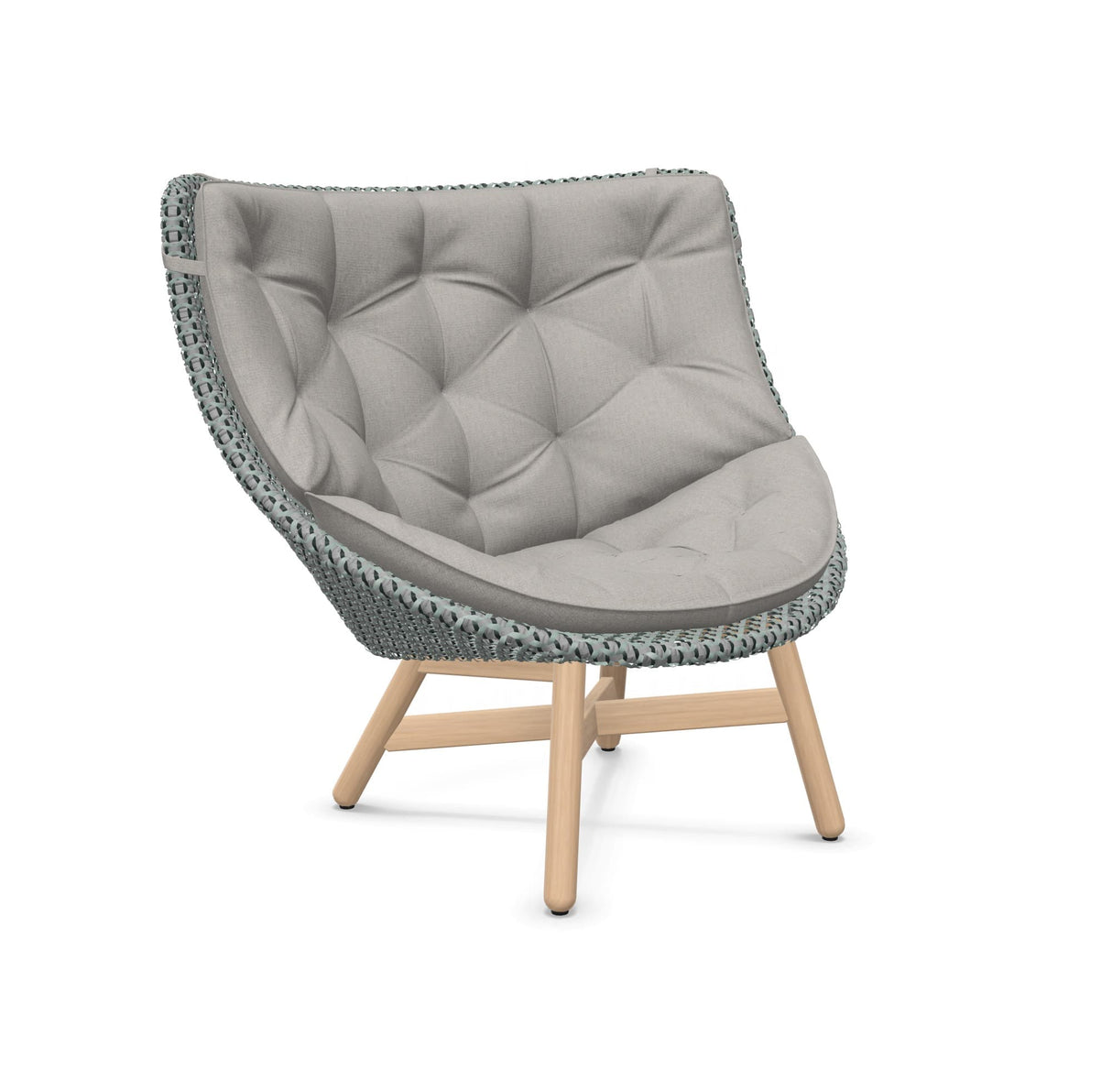 DEDON MBRACE Hochlehner Teak Gestell - Geflecht Baltic
