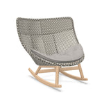 DEDON MBRACE Schaukelstuhl Teak Gestell - Geflecht Pepper