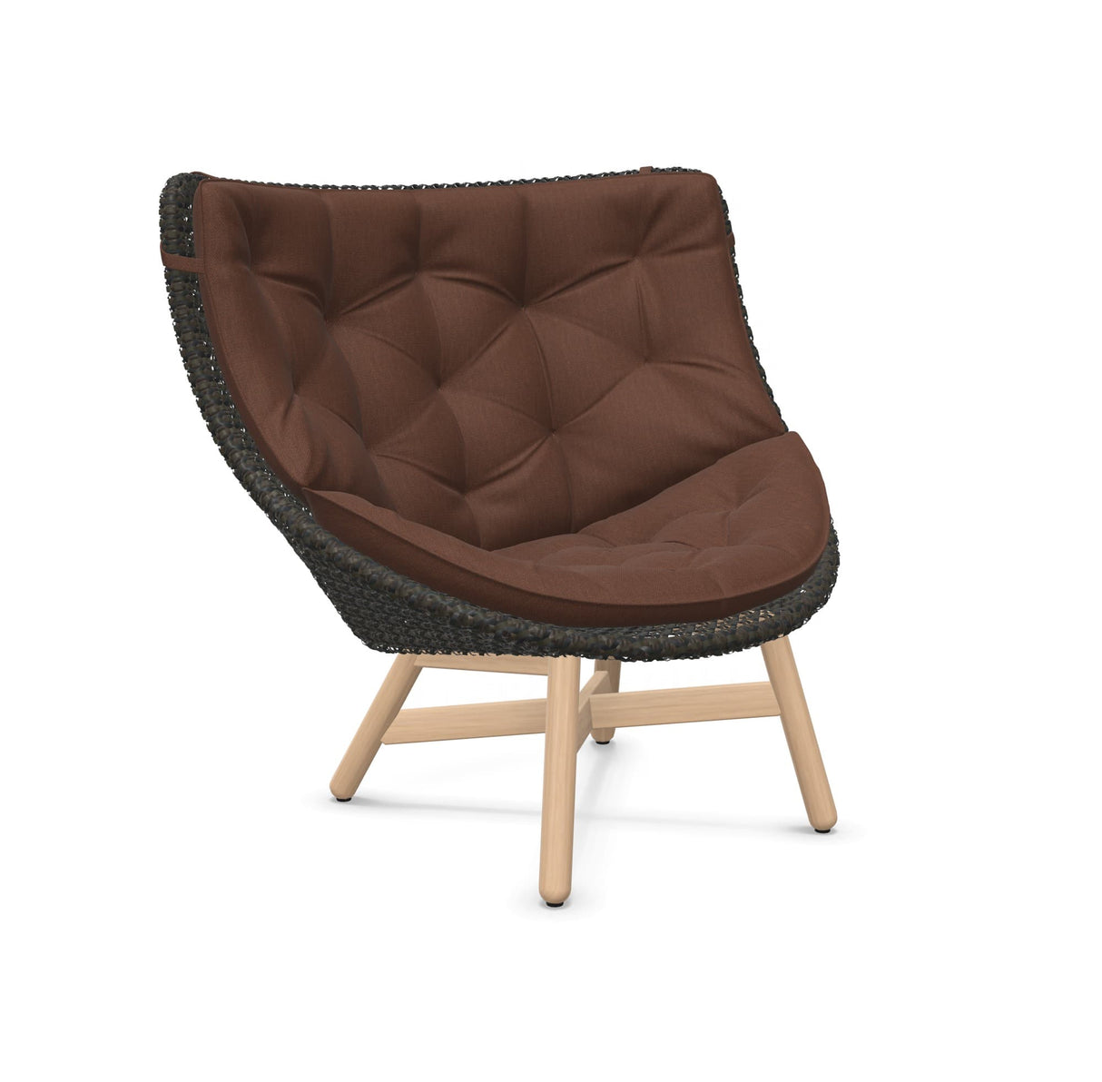 DEDON MBRACE Hochlehner Teak Gestell - Geflecht Arabica