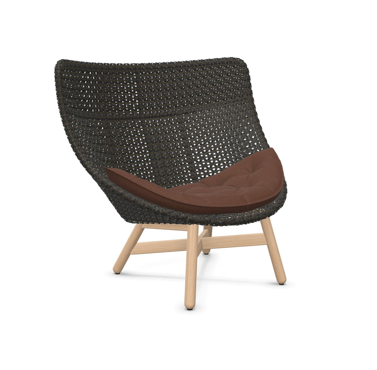 DEDON MBRACE Hochlehner Teak Gestell - Geflecht Arabica