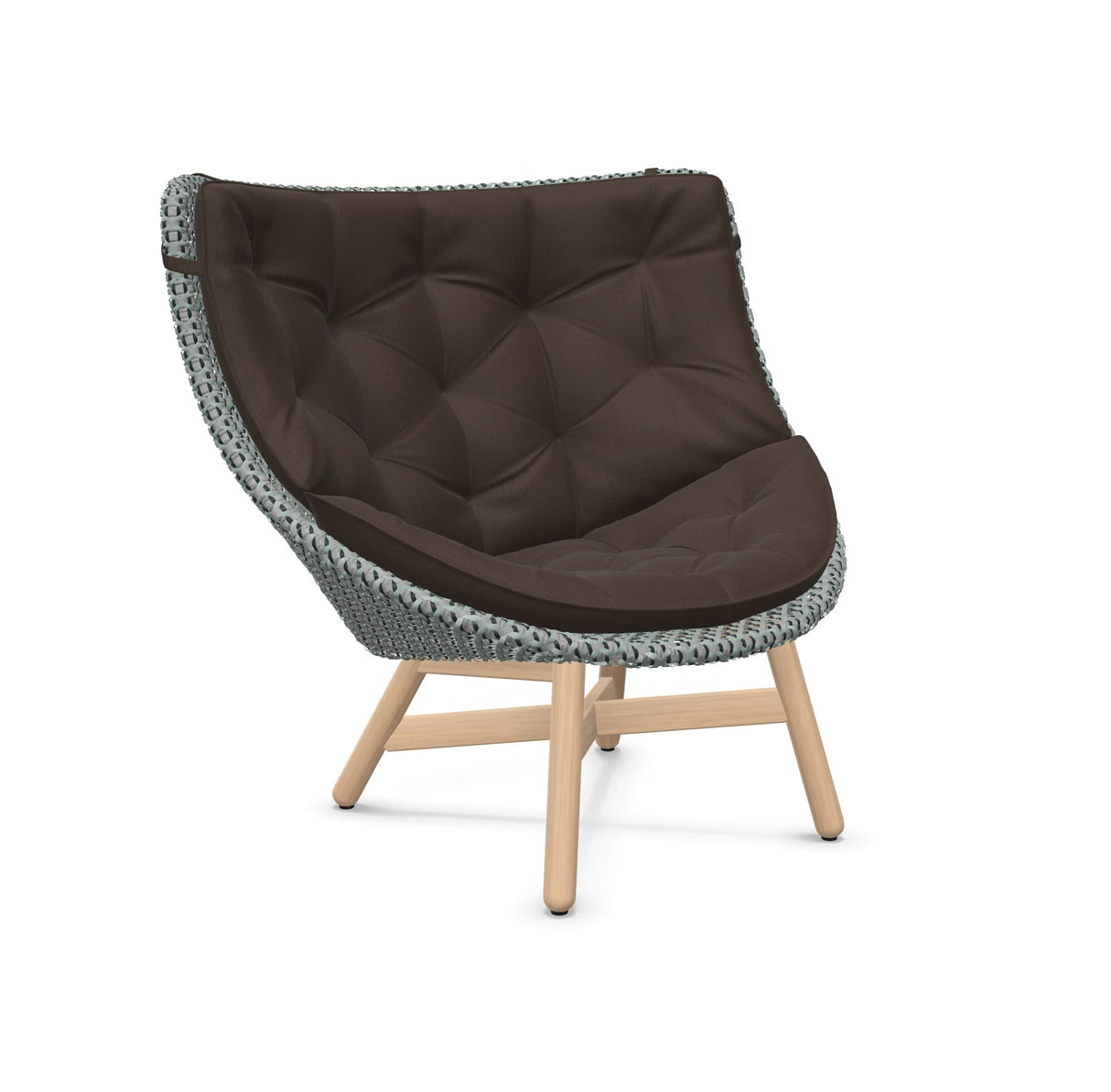 DEDON MBRACE Hochlehner Teak Gestell - Geflecht Baltic
