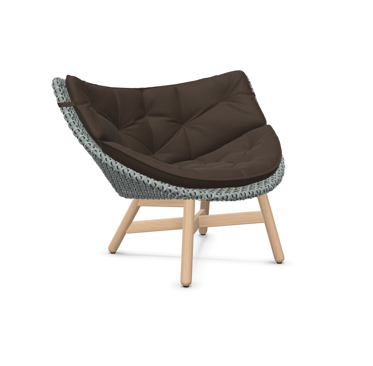 DEDON MBRACE Lounge Sessel Teak Gestell - Geflecht Baltic