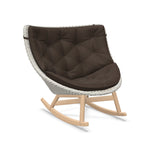DEDON MBRACE Schaukelstuhl Teak Gestell - Geflecht Sea Salt