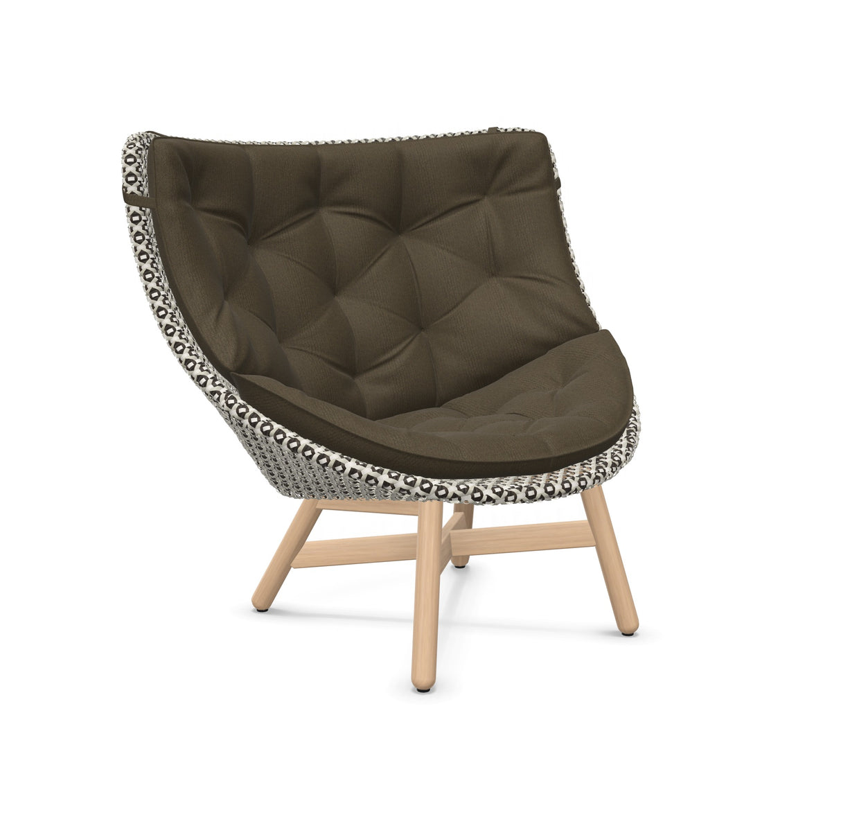 DEDON MBRACE Hochlehner Teak inkl. Gesamtauflage